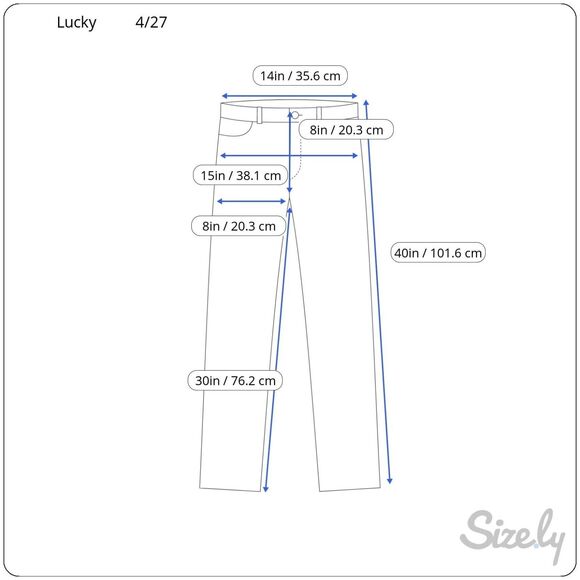 Lucky Jeans 4/27 Womens Mid Rise Straight Leg Medium Wash Casual Blue - Picture 2 of 7